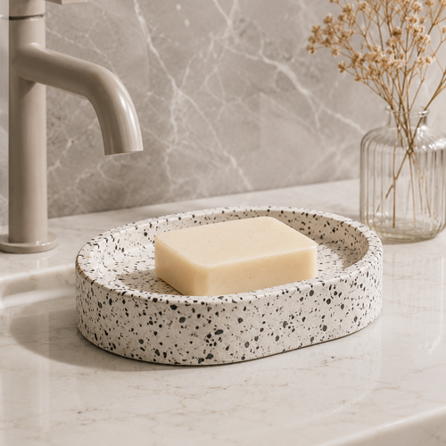Terrazzo Oval Soap Dish